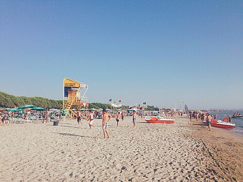 Golem beach, south of Durrës, is a popular summer retreat.