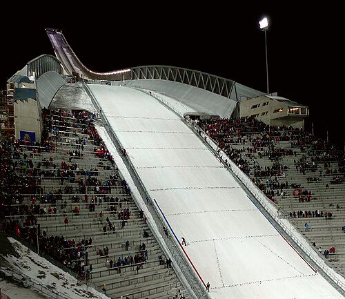 The Holmenkollen ski jump in Oslo