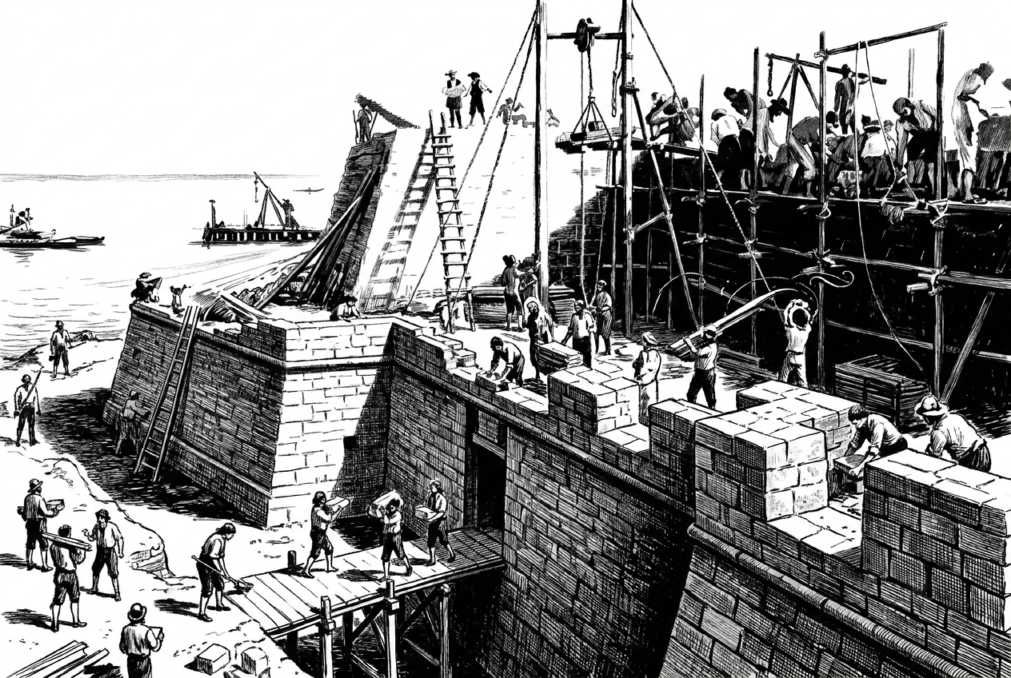 Bouw van het Castillo