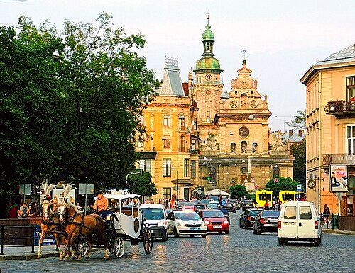 The Bernardine church and monastery in Lviv