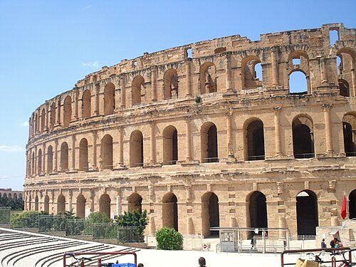Amphitheatre of El Jem, the biggest in the world outside of Rome