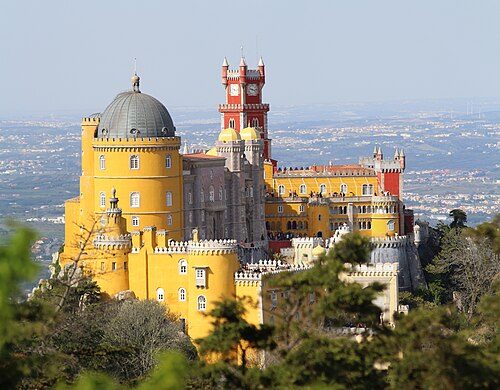 Pena National Palace in Sintra, an UNESCO World Heritage Site.