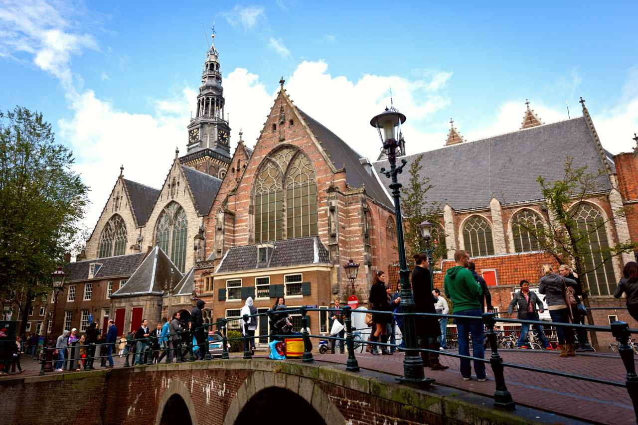 The Oude Kerk was consecrated in 1306 AD.