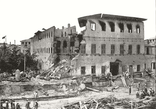 Effects of the British naval bombardment of the 1896 Anglo-Zanzibar War