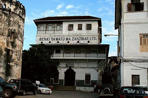 Former house converted to People's Bank of Zanzibar after revolution