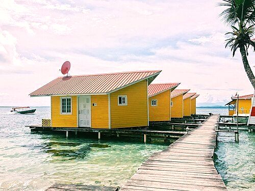Stilt houses in Bocas del Toro