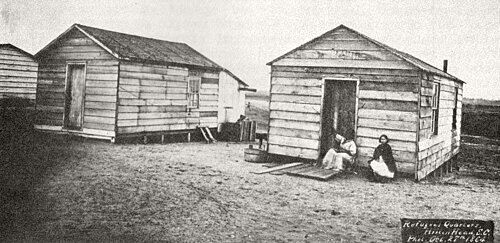 Mitchelville "refugee quarters," 1864