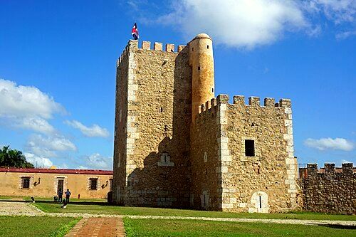 The Ozama Fortress is one of the surviving sections of the Walls of Santo Domingo, which is recognized by UNESCO as being the oldest military construction of European origin in the Americas.[10]