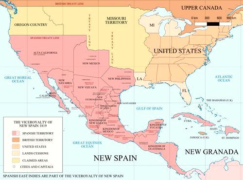 San Antonio was part of the Spanish Viceroyalty of New Spain.