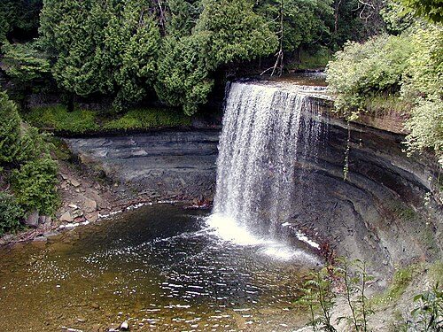 Bridal Veil Falls on Lake Huron's Manitoulin Island, Ontario