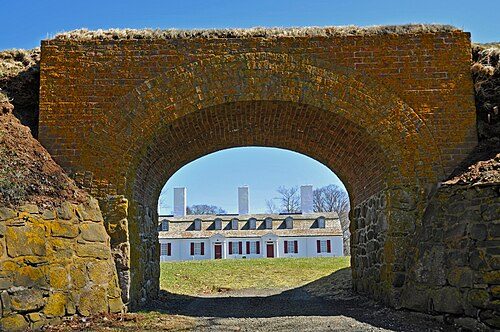 Fort Anne in Annapolis Royal, Nova Scotia, dates from 1629 and became Canada's first National Historic Site in 1917[42]