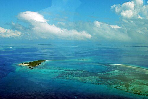 The coastline of Zanzibar