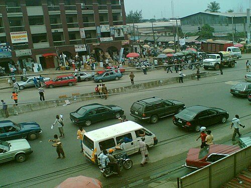 Traffic in the Port Harcourt City Centre