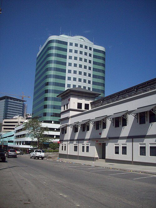 The long-closed Burns Philp department store, in the mid-1990s having been used as a private school building