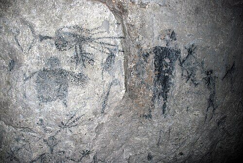 Cave drawings, Lelepa Island, associated with the Roy Mata World Heritage Site