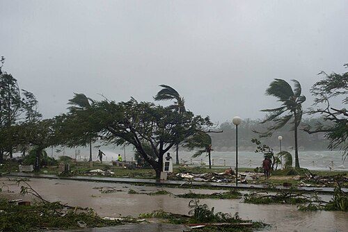 Devastation caused by Cyclone Pam in 2015