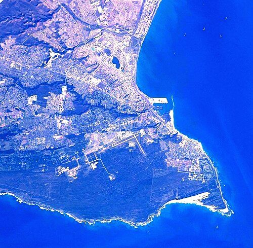 Seen from the International Space Station in 2022