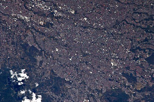 San José viewed from the International Space Station