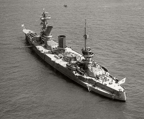 Soviet battleship Marat at the Spithead Fleet Review 1937
