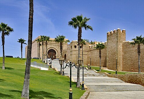 The Kasbah of the Udayas, the citadel built by the Almohads on the site of earlier ribats