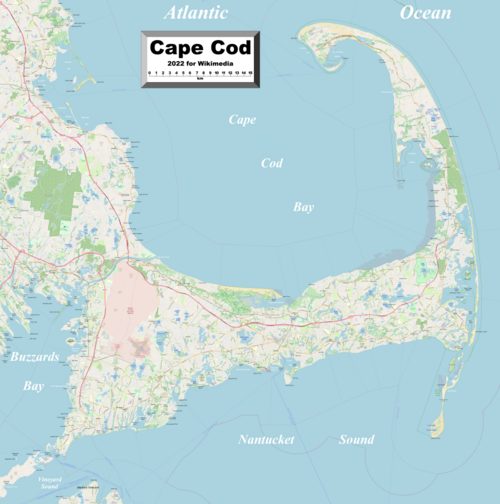 Detailed map of Cape Cod/Barnstable County
