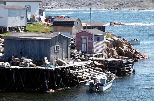 Fishing stages in Fogo, Newfoundland